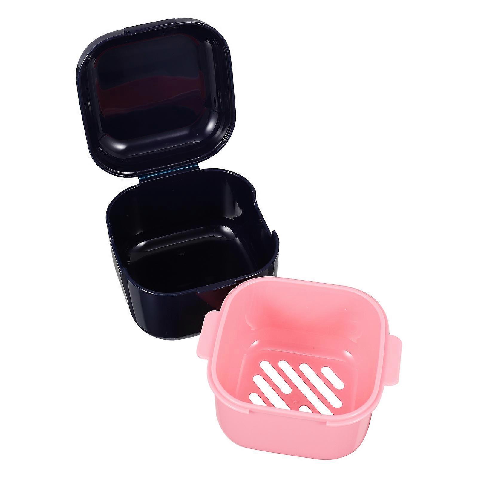 Retainer Case Mouth Guard Case Protective Denture Storage Box for Daily Use