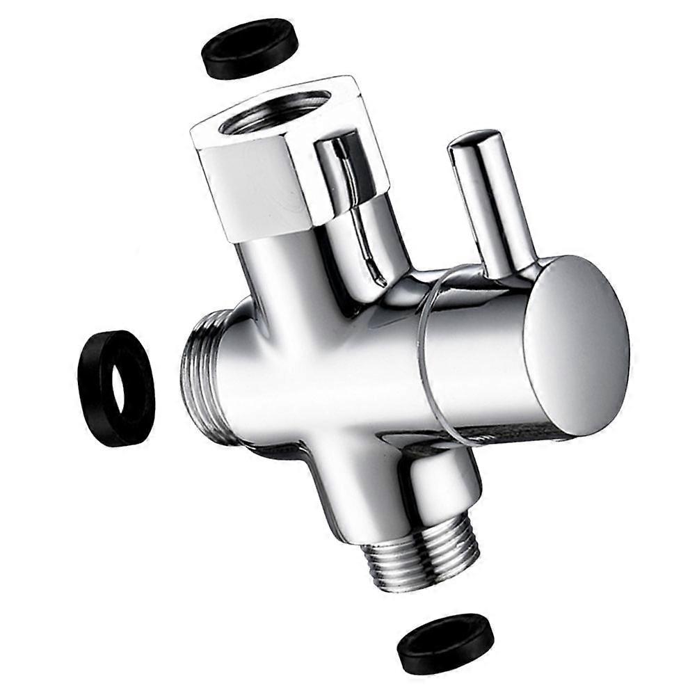 Water Diverter Faucet Separator Easy Installation Copper Material Square Shape Home Use Hotel Use 8x7cm 1Pcs