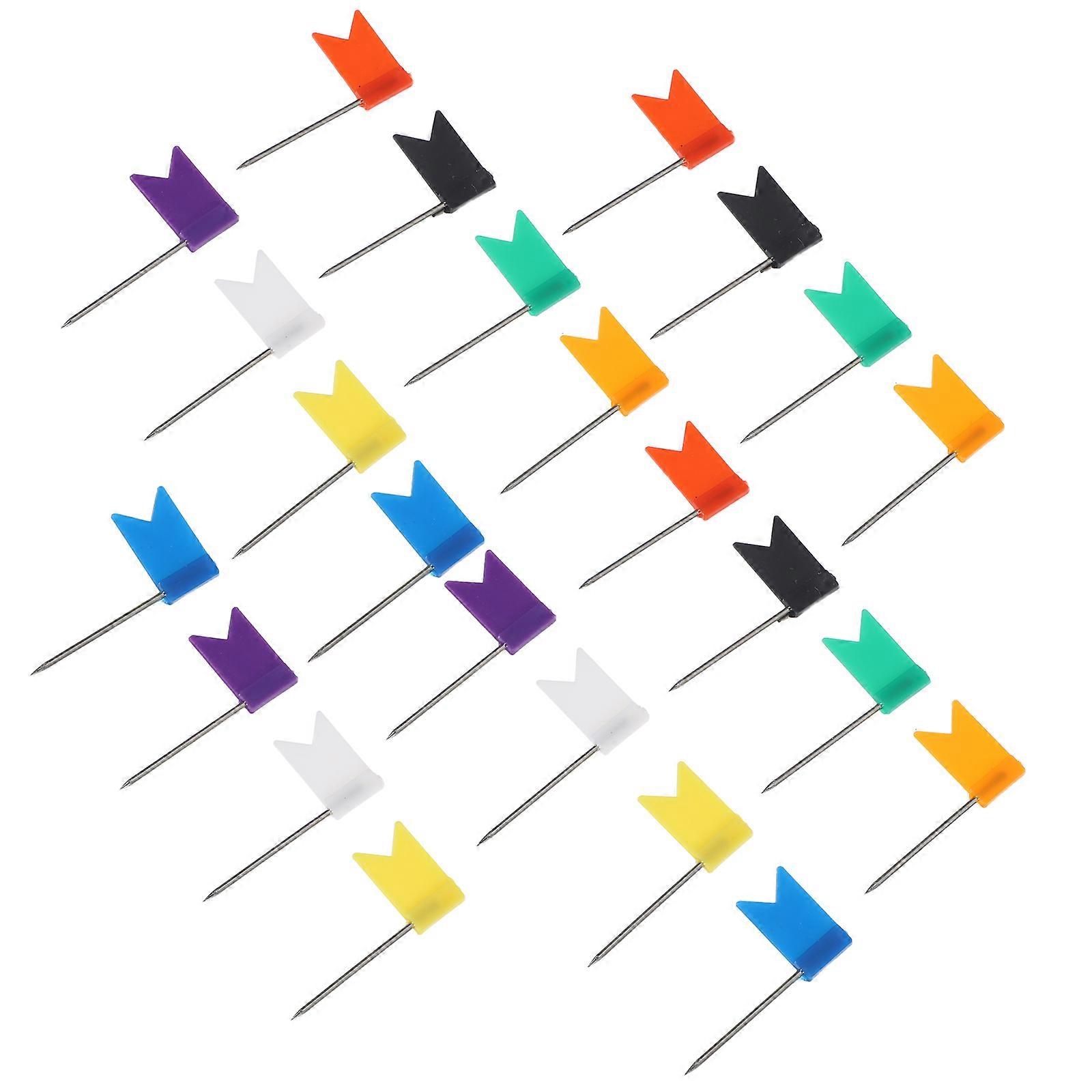 Colored 480 Pcs Flag Shaped Map Push Pins For School Projects Office Use Cork Board And Travel Planning
