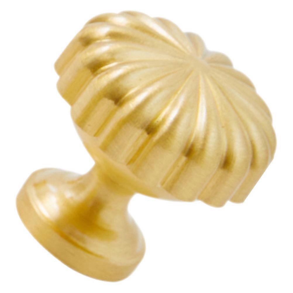 5Pcs Golden Drawer Knob Pumpkin Furniture Accessory Square 18Mm Bottom Diameter Lightweight Design