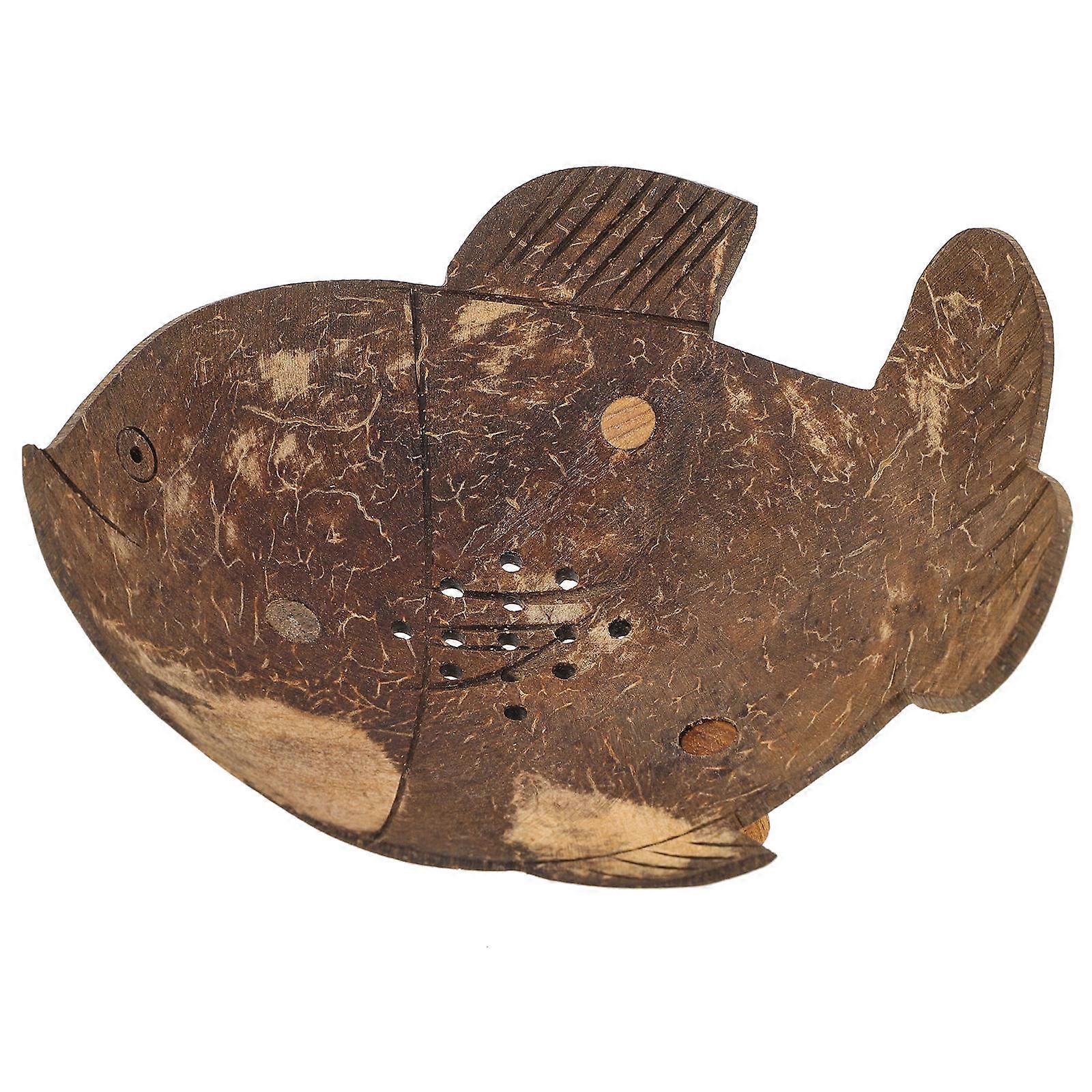 Soap Container Coconut Shell Bar Soap Holder for Shower 5Pcs Unique Fish Style