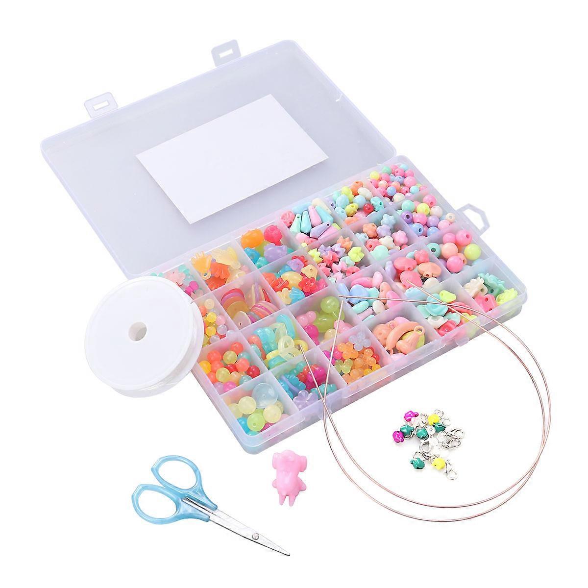 Beads for Girls 2Pcs DIY Jewelry Beads Set for Creating Bracelets and Necklaces