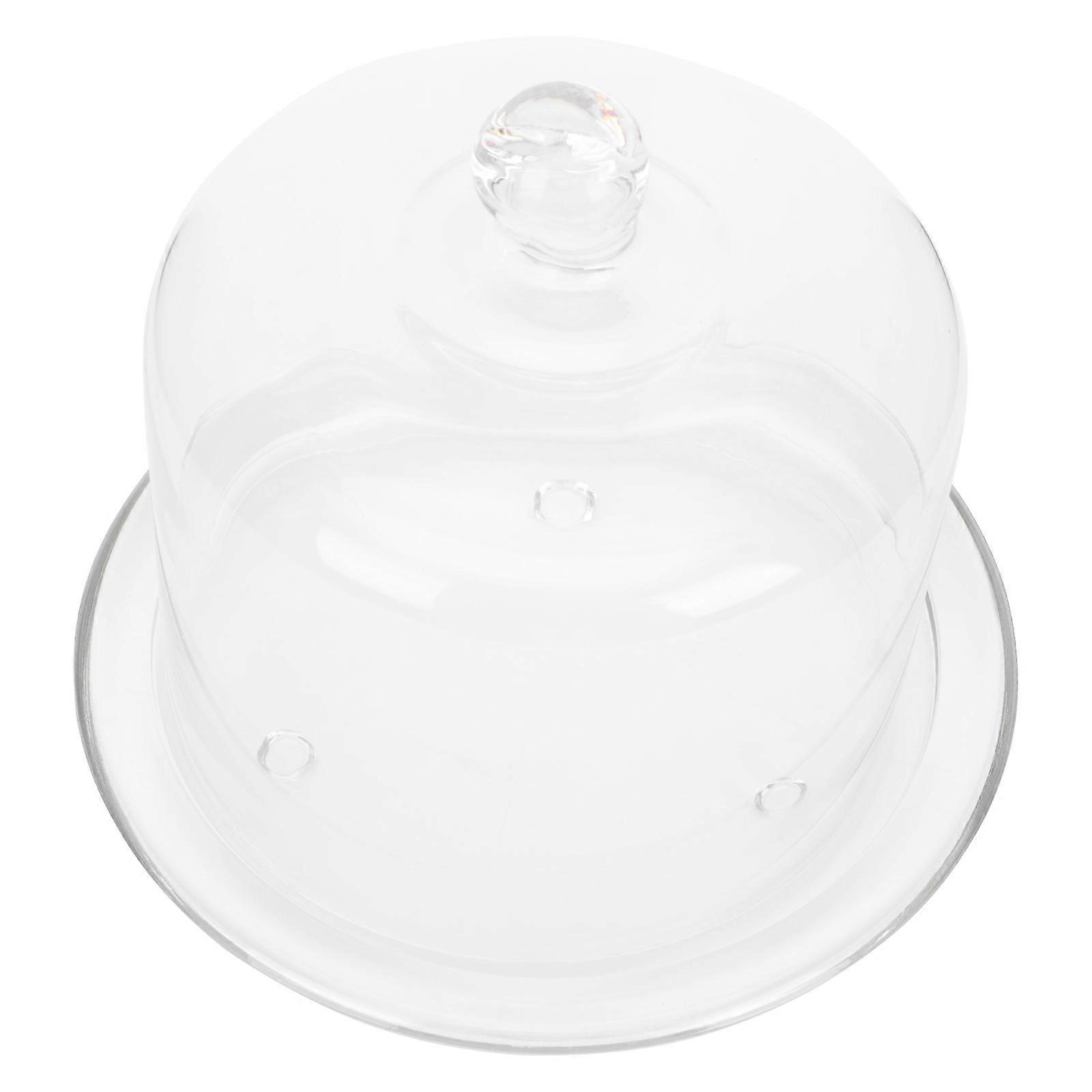 Clear Glass Cake Cover Display Rack Ideal For Households And Wine Tasting 1 Set