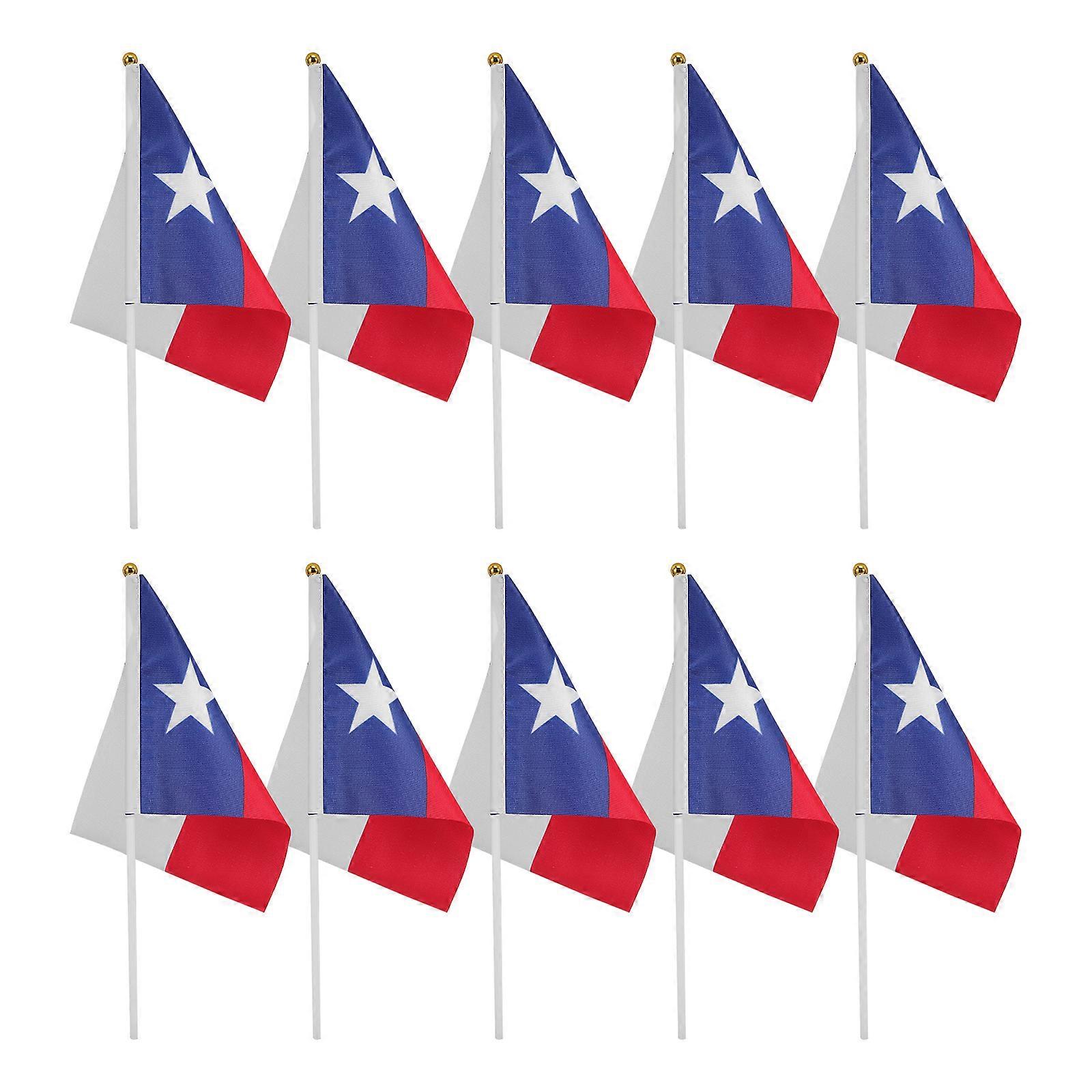Texas Flag Handheld Flags for Cheering Events Pack of 30