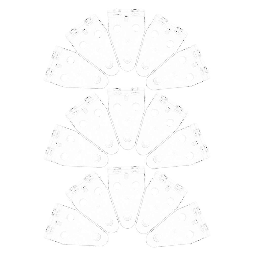 Clear Mini Blind Bottom Rail Hold Clips for Fixing 30Pcs Plastic Brackets