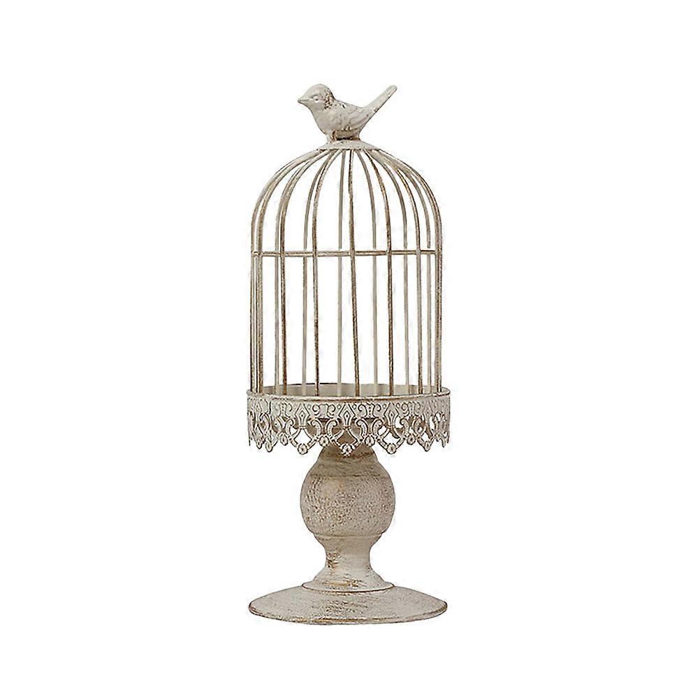 Iron Candlestick Single-End Candle Holder for Home Use 3Pcs White Set