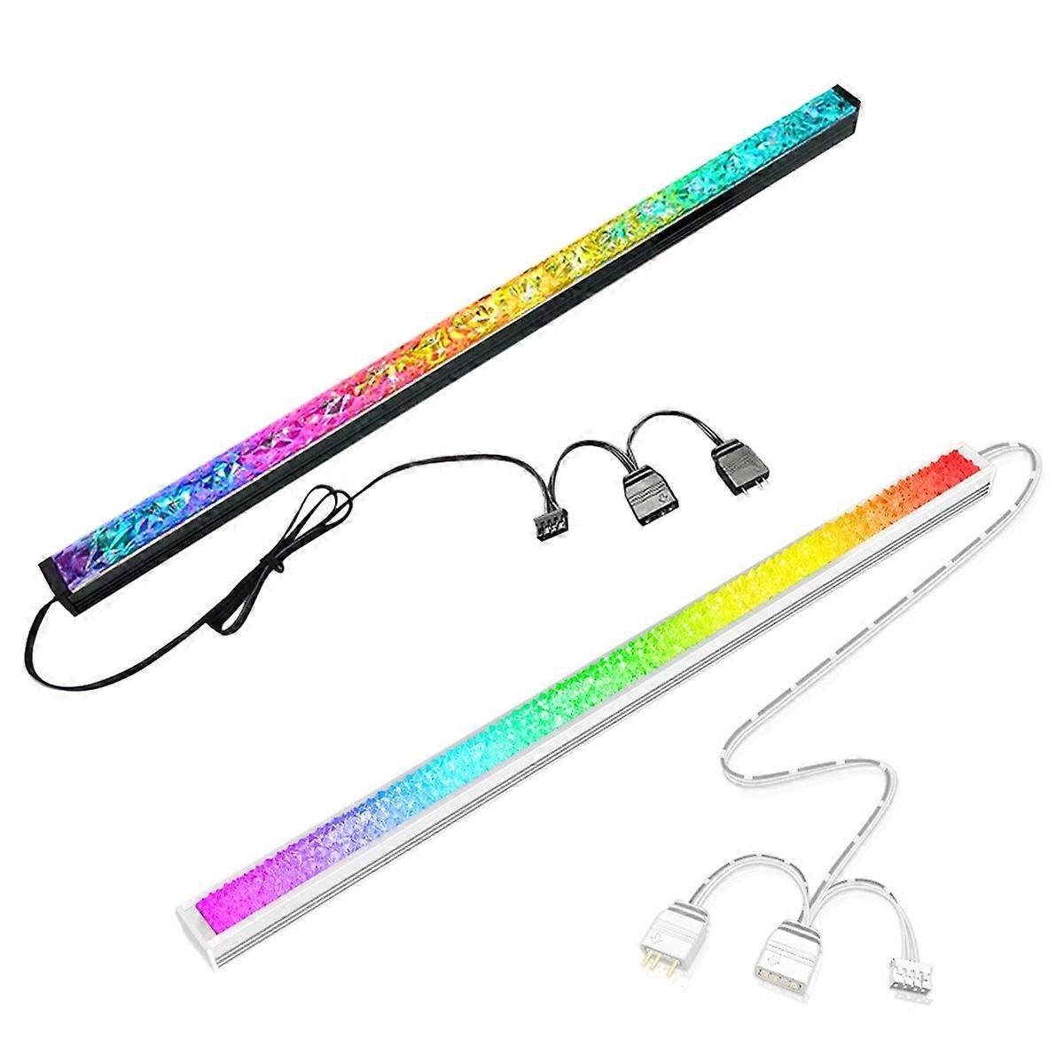 Aluminum Alloy ARGB LED Strip Magnetic Computer Light Bar 5V/3PIN Small 4Pin Motherboard PC Case Light Atmosphere2pcs