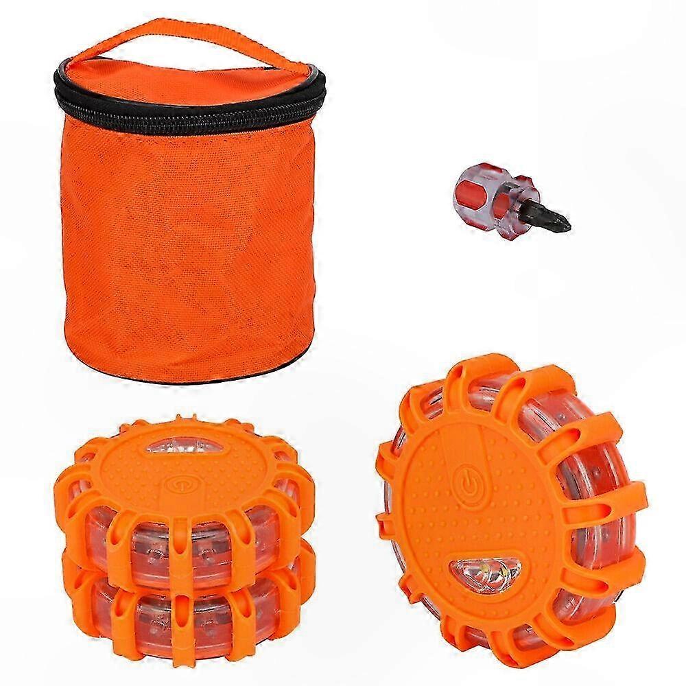 3/6pcs Waterproof LED Car Warning Lights