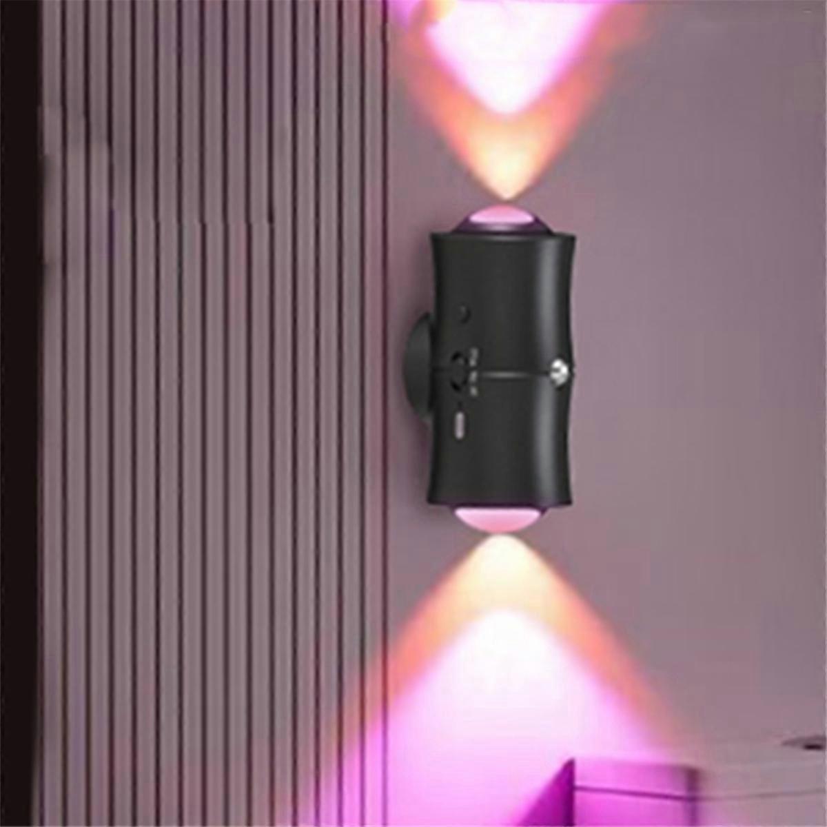 RGB Dual Head Motion Sensor Night Light USB Rechargeable LED White