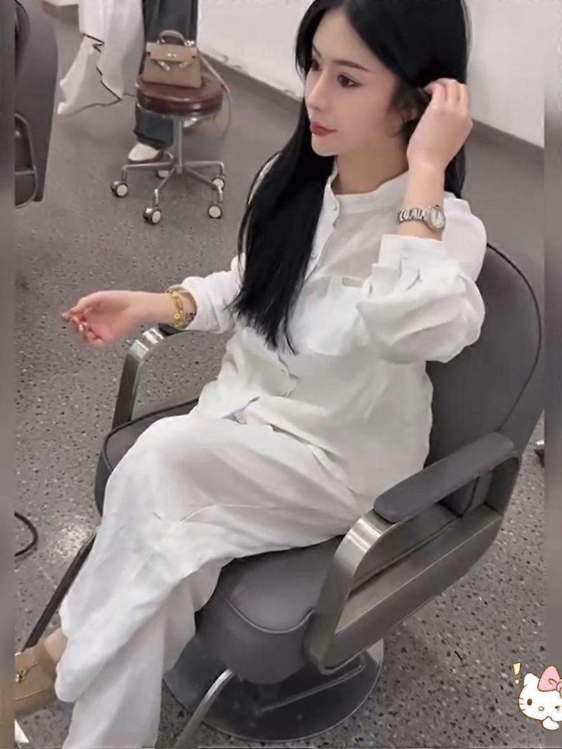 Été 2025 Mode Décontracté Ensemble Femme Simple Élégance Âge Définit Haut Bot Ensemble Fibre Polyester Deux Pièces Costume