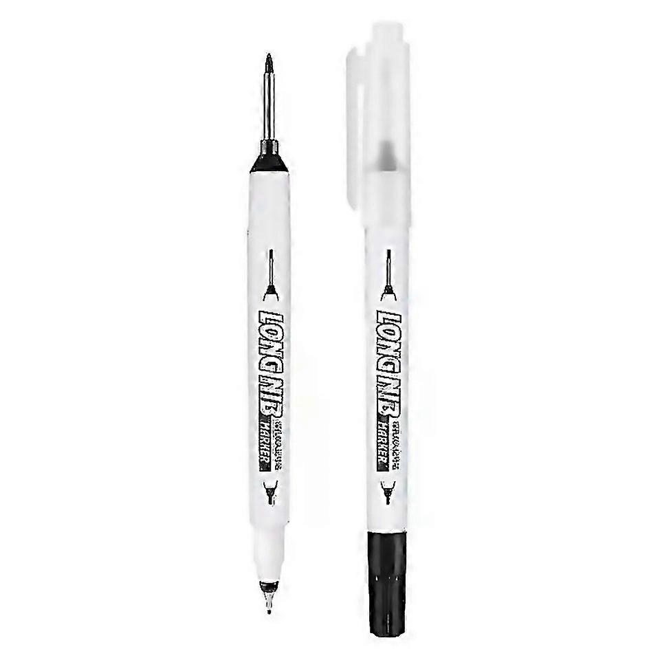 For Construction Marker Pen 20mm Line Marker Tag Markers Pen Double Nib Long Head Marker Deep Hole M