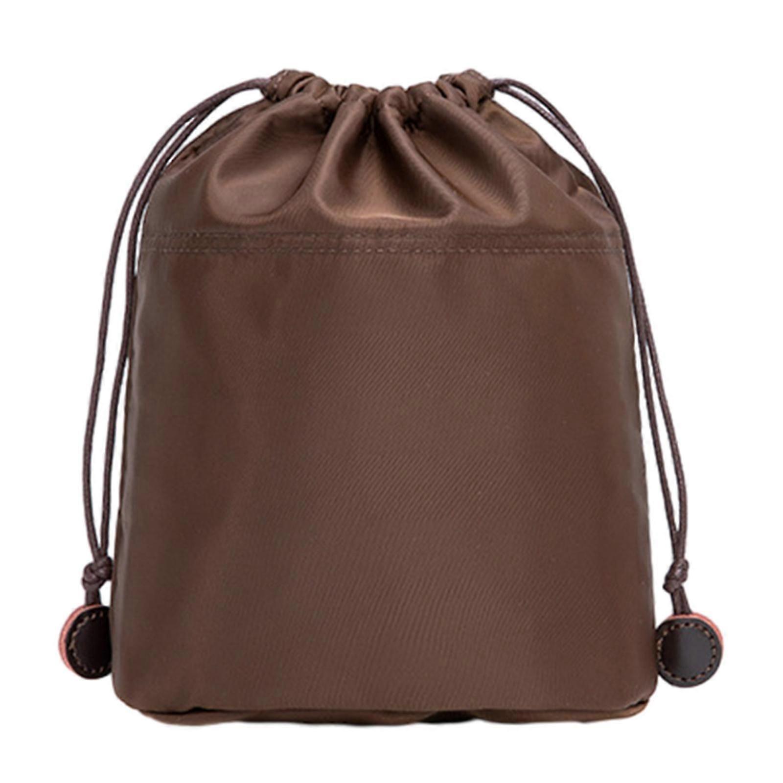 Nylon Inner Bag Organizer Insert Tote Bag Crossbody Bag Drawstring Organizer Insert for Bucket Bag Multi Compartment