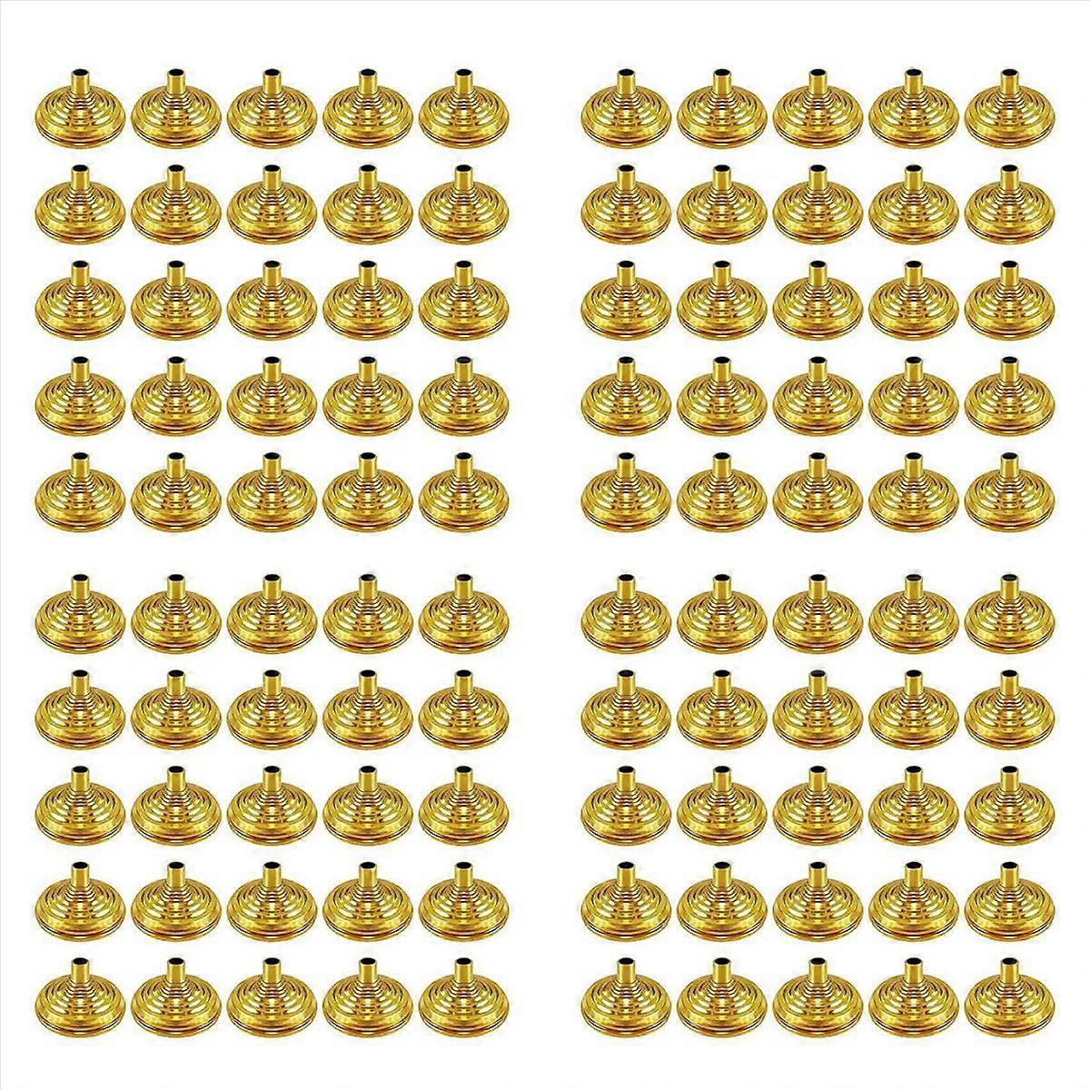25Pcs Gold Mini Flag Stand Bar Conferences Desktop Display Decoration