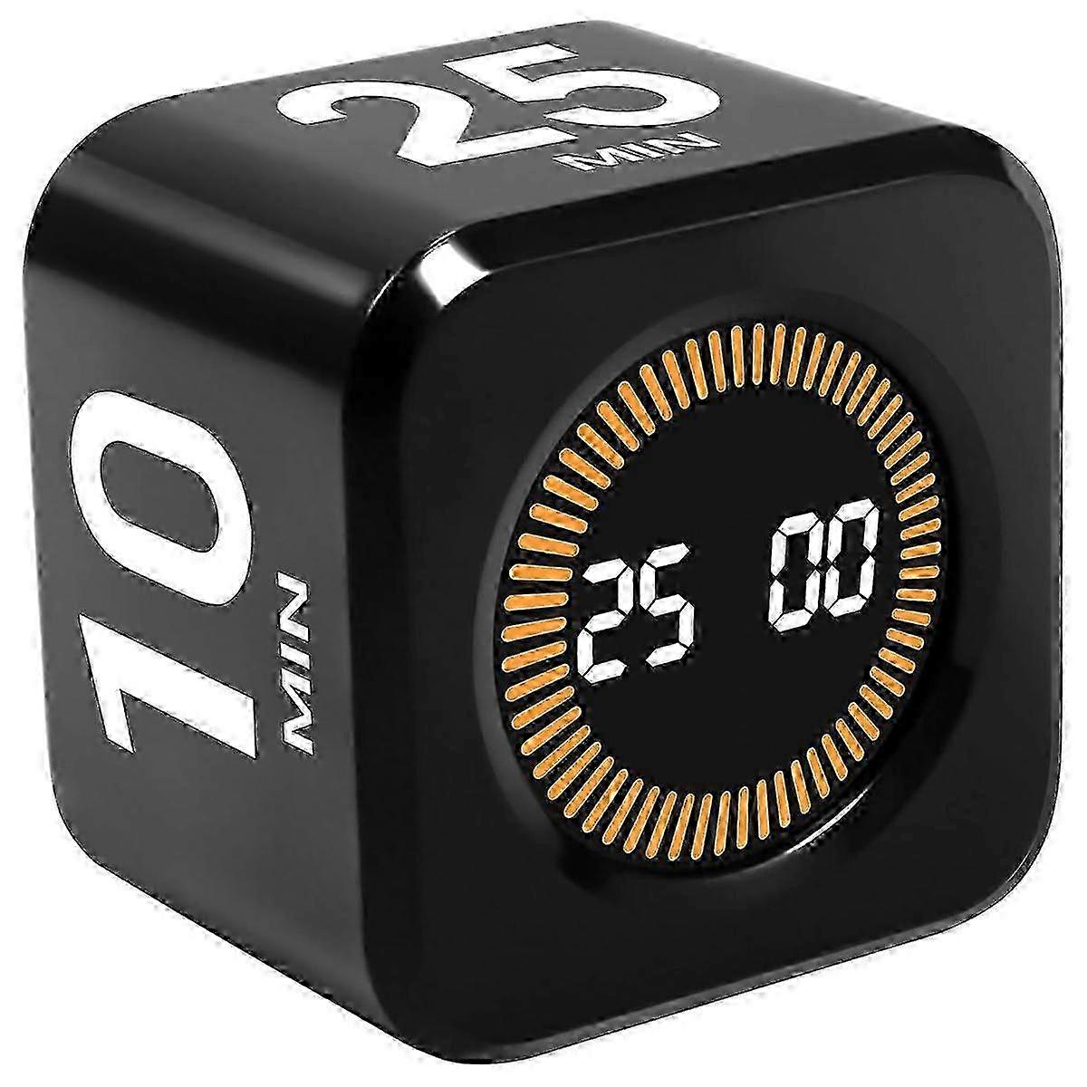 25-26 Pomodoro Timer Cube for Productivity - 5/25/10/50 Minutes Preset