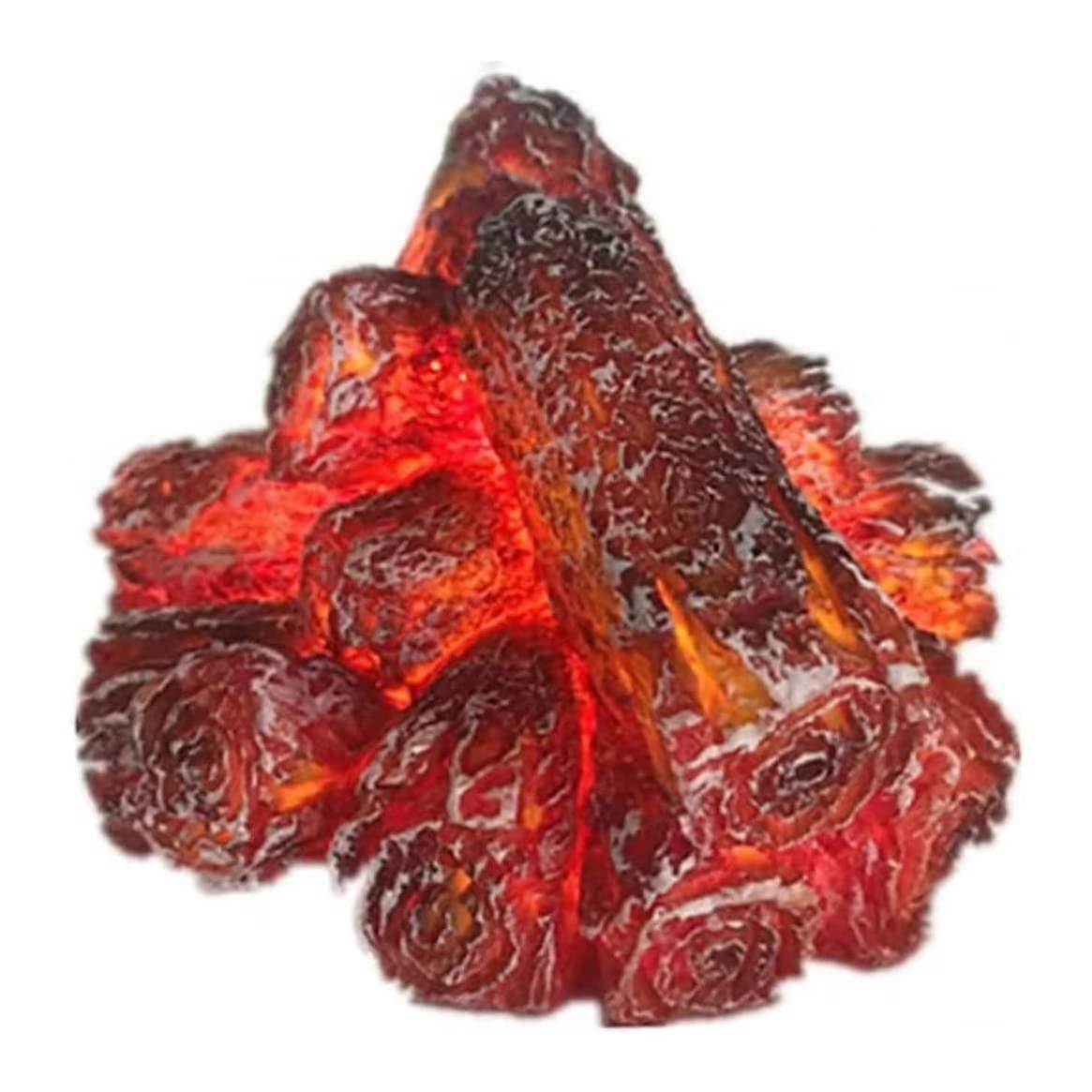 Artificial Fireplace LED Flameless Fake Logs Realistic Burning Flame For Home Decoration No Batteries