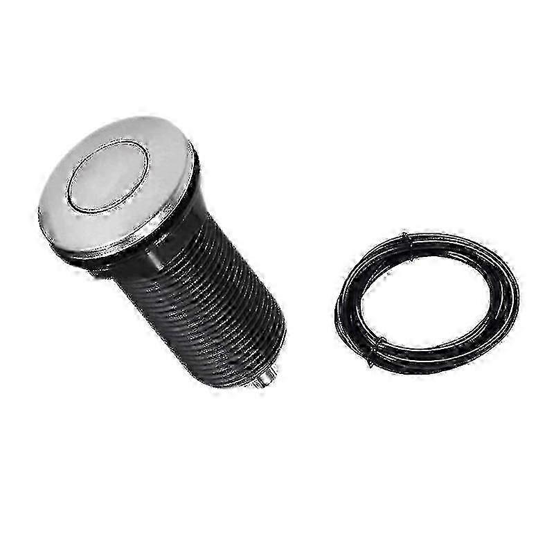 Air Activated Switch Button With Air Hose Sink Top Stainless Steel Button For Food Waste Garbage Disposal Part