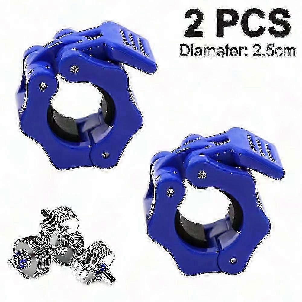 2pc Quick Release Gym Barbell Clamps for Weightlifting and TrainingBlue SZRH