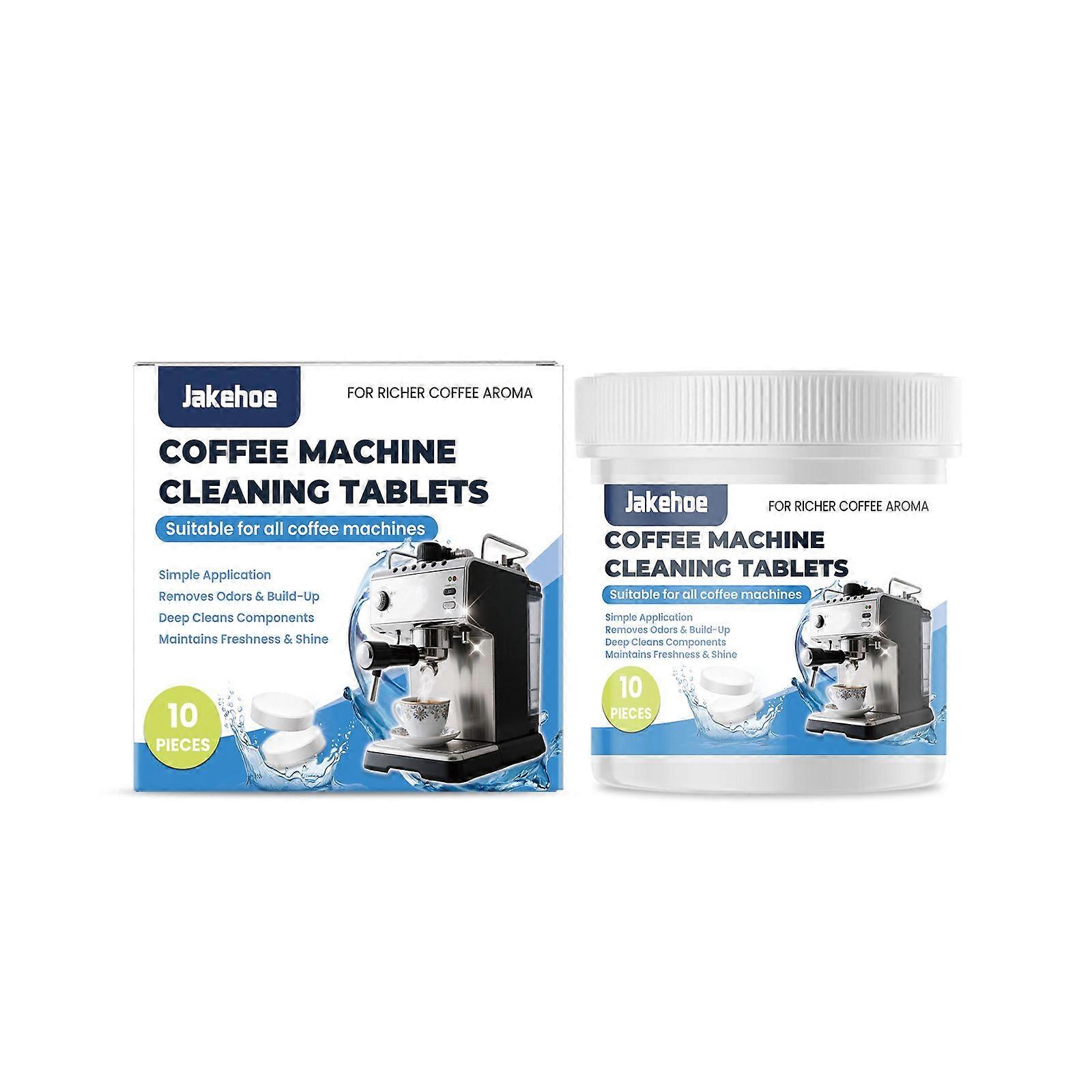 Jue Fish Coffee Machine Cleaning Tablets - Universal Daily Gentle Cleaning Coffee Machine Stains And Scale Cleaning Tablets