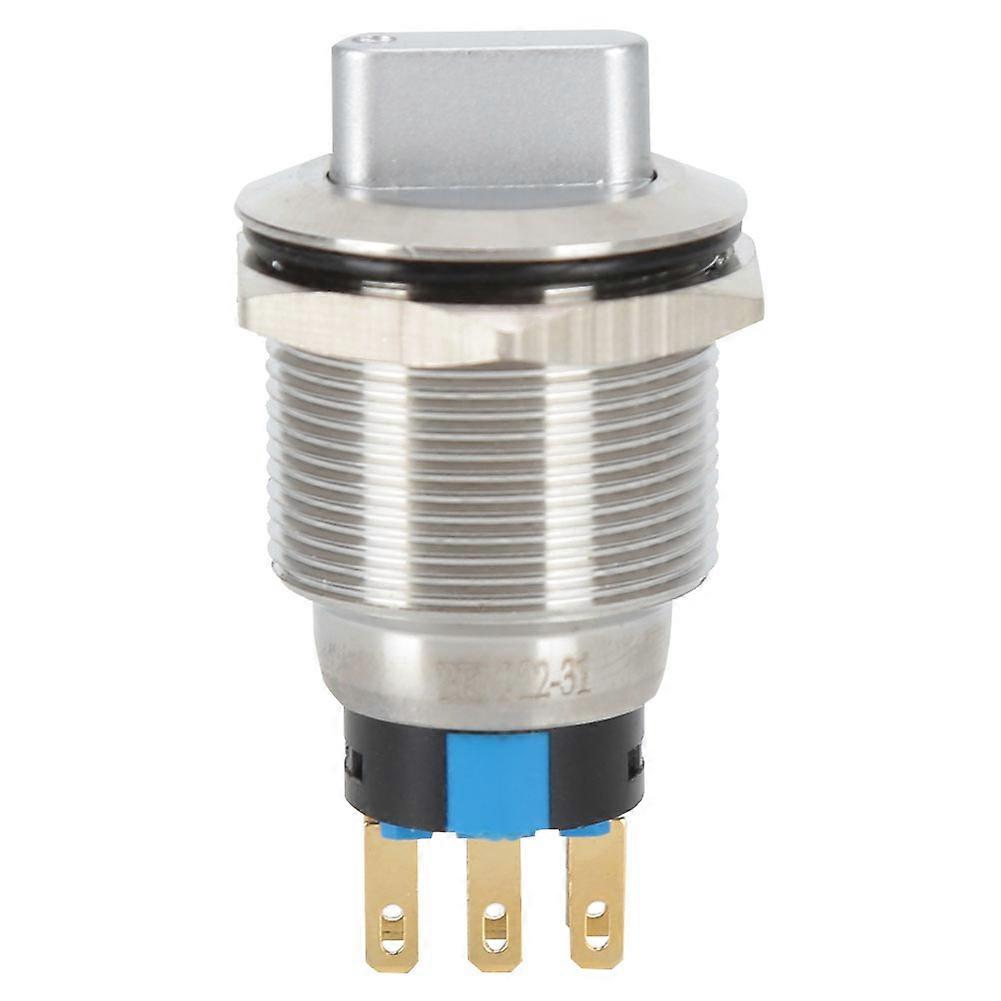 20PCS BEM-22-31 3-Position Knob Switch Waterproof Rotate Switch with Self-Locking