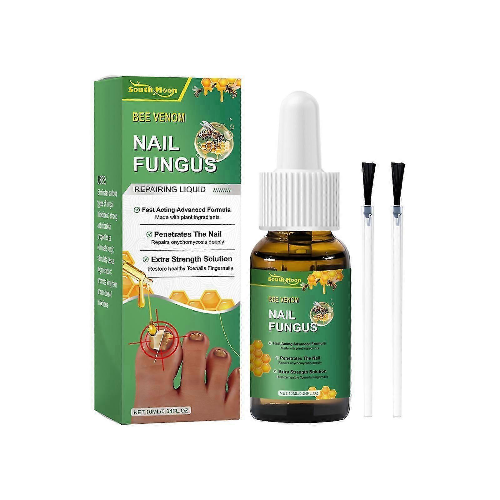 Bee Venom Nail Care Solution - Nourishing , Moisturizing for Stronger Nails , Hands - 10ml