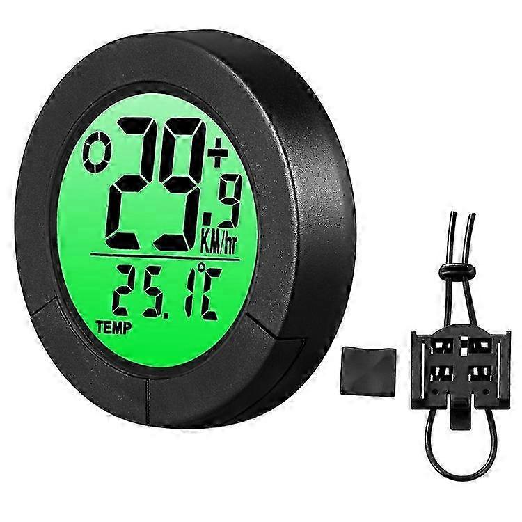 B50-BC23 Bicycle Speedometer with Temperature Measuring Waterproof 1.57" Bicycle Code Meter (Standard Bracket Version)