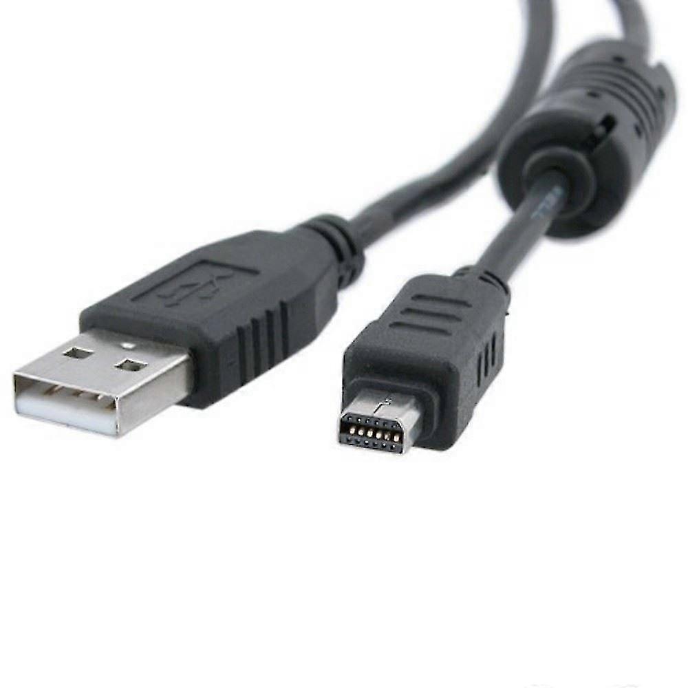 USB cable for data transfer and charging for Olympus Tough TG-3 camera, black