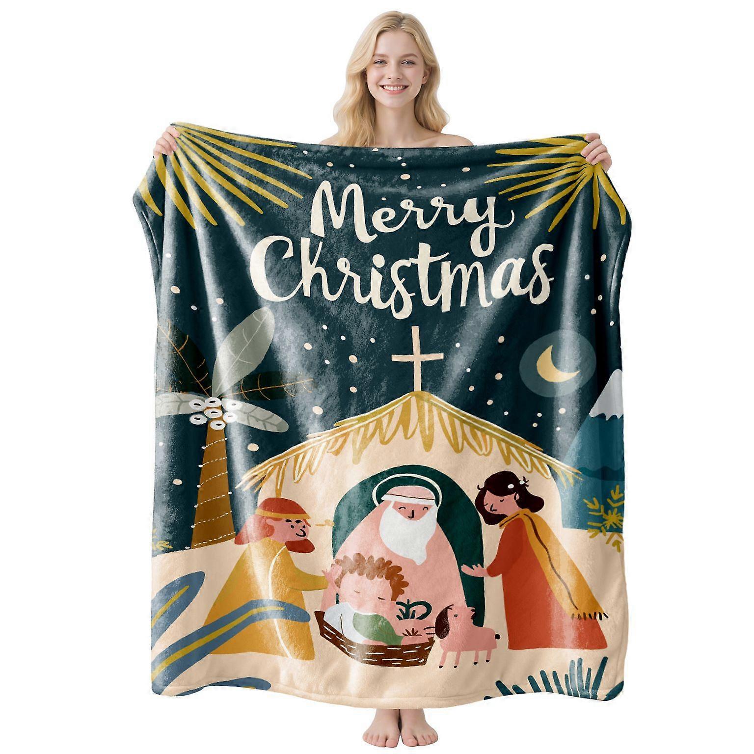 Christmas-Themed Flannel Blankets   Based -130*150