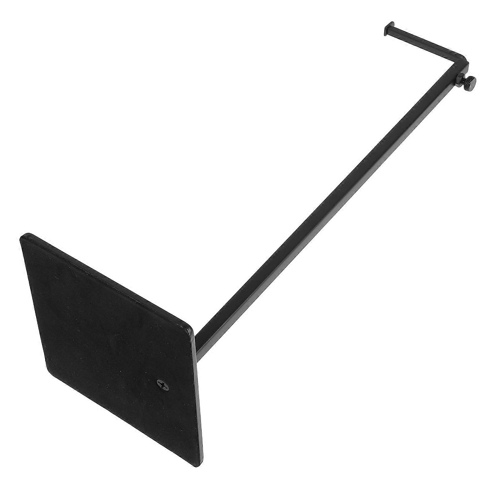 7 Shaped Handbag Display Stand Adjustable Metal Rack for Home Use Black