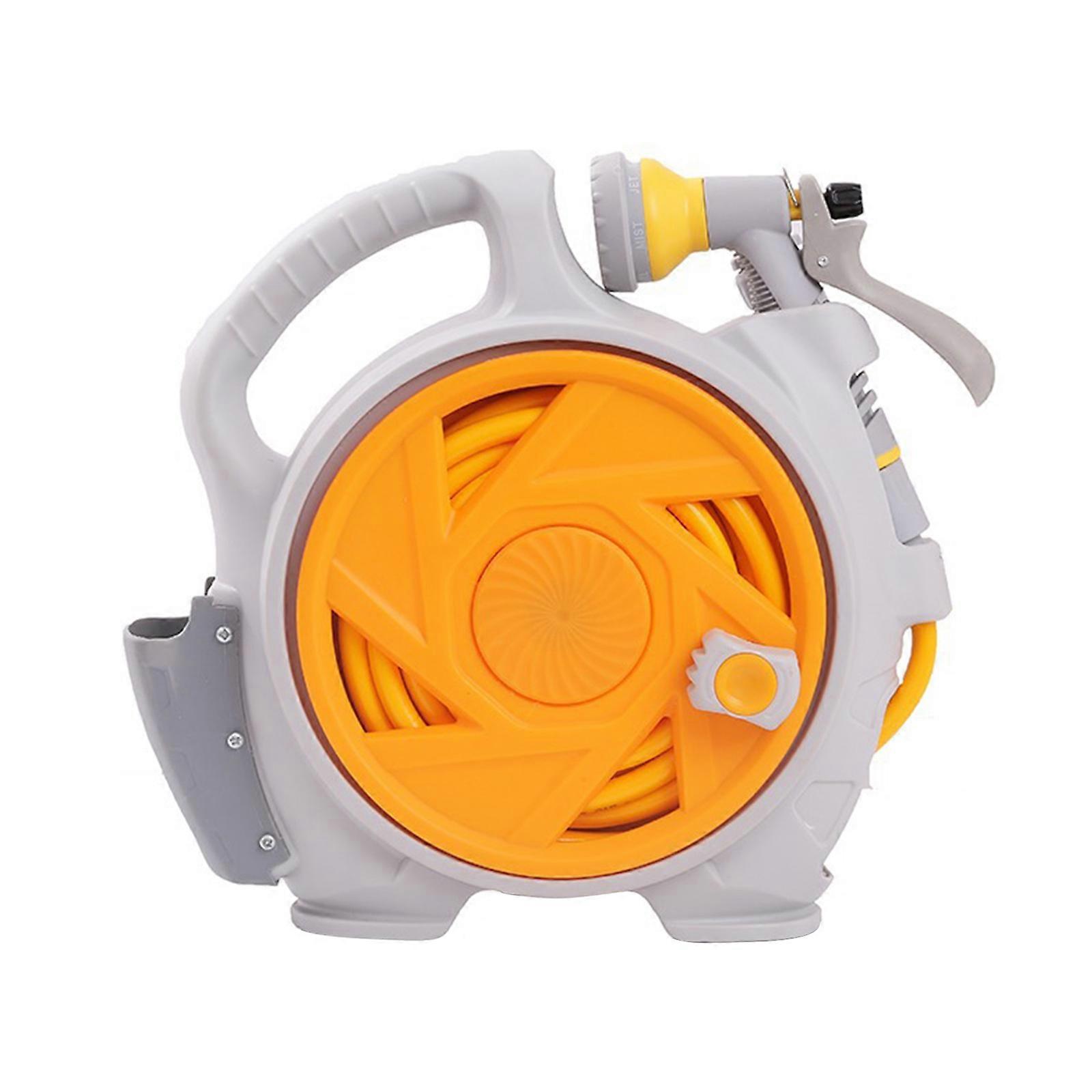 Multiple Function Hose Roll Cart Against Slip And Fast Release Feature For Bother Complimentary Water Control  Yellow