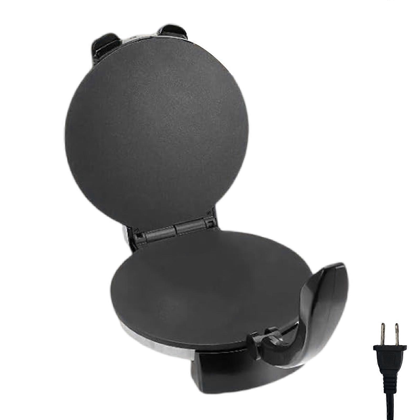 1100W Tortillas Press Electric Round Griddle with Temperature Control for Pancakes and Spring Rolls Kitchen Accessory Multicolor