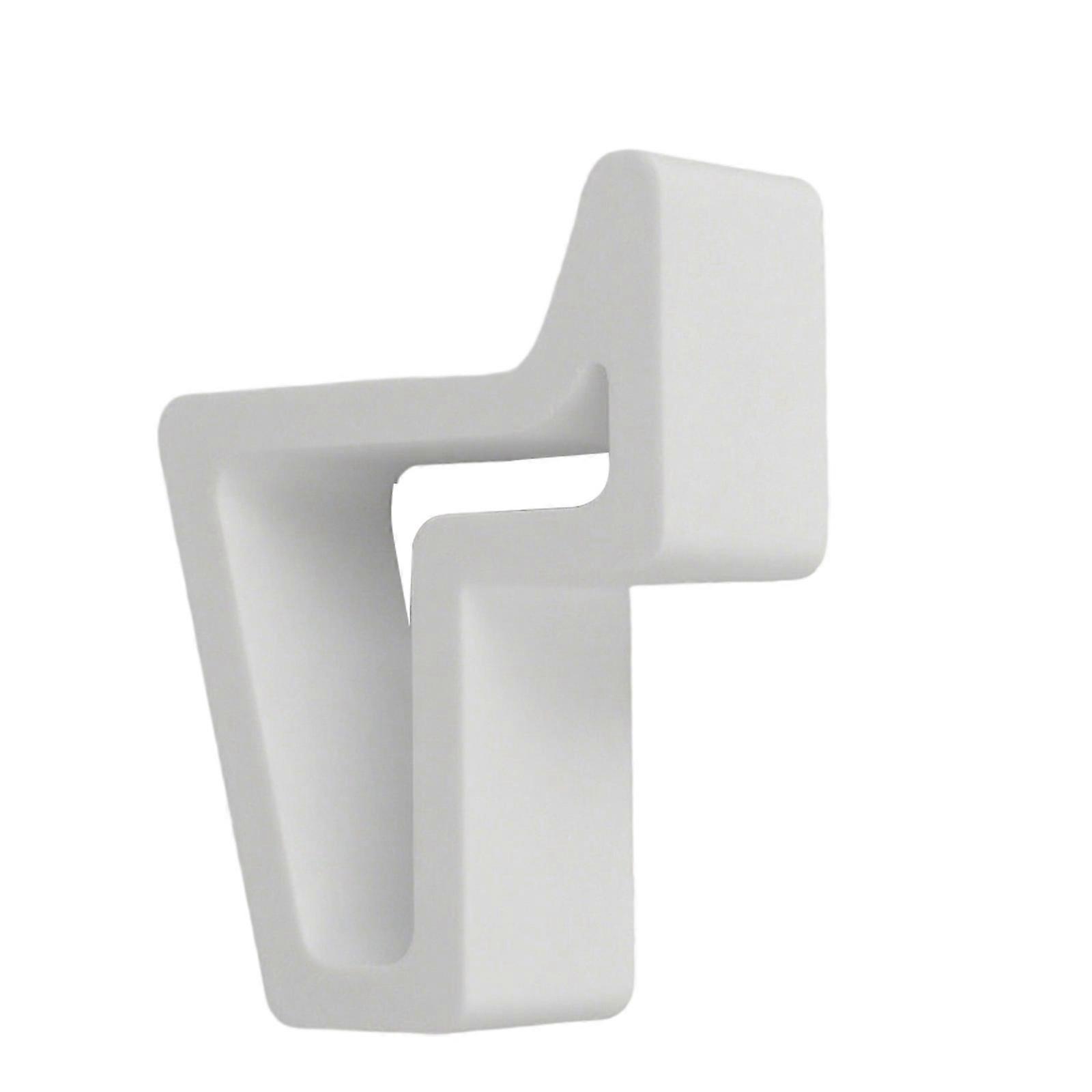Universal Plastic Door Stop Wedges Antislip Base For Stable Hold On Floor Secure Home Office Protecting  White