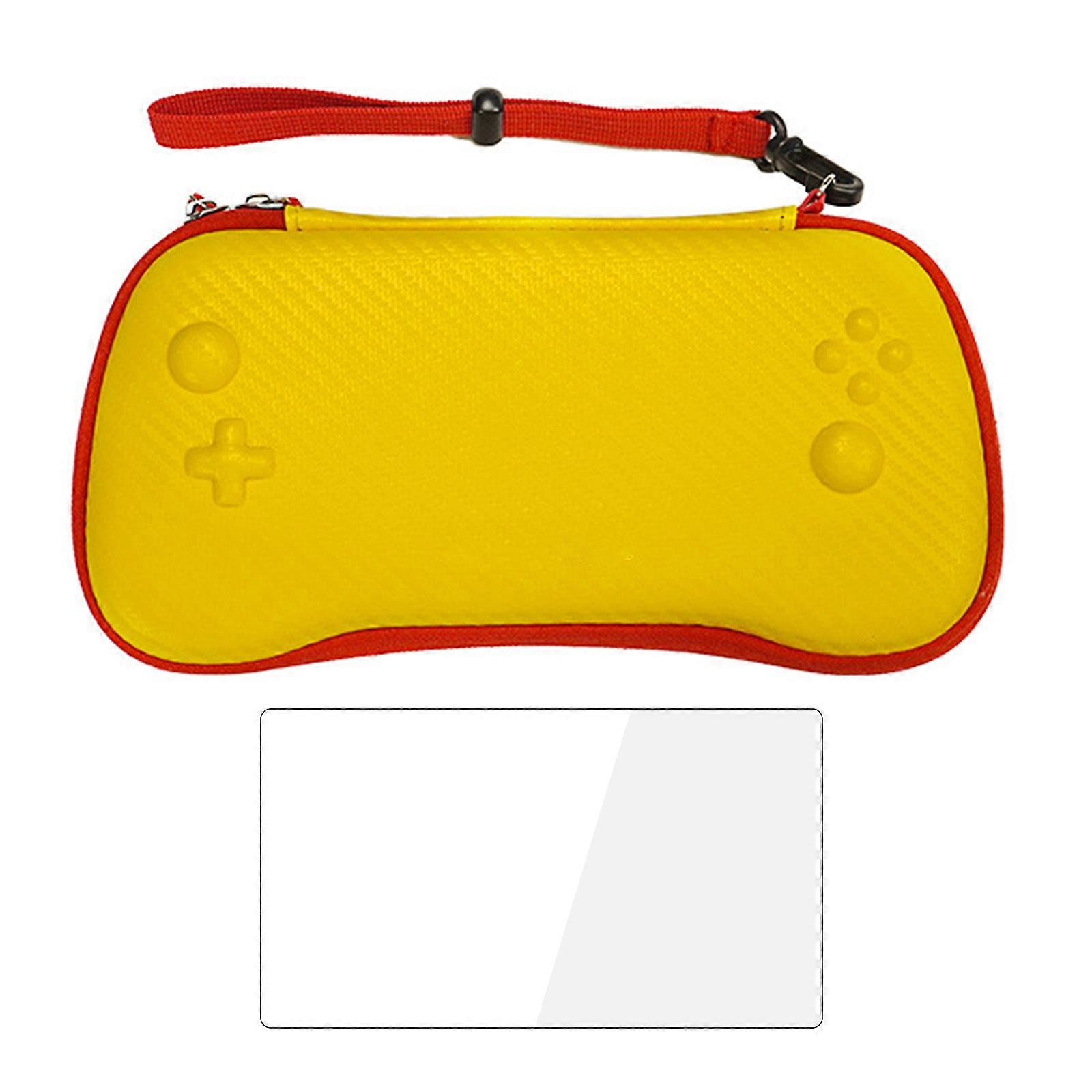 Waterproof Travel Carrying Case Storage Bag Dustproof Organizers with Screen Protector Suitable for RG557 Game Consoles Multicolor