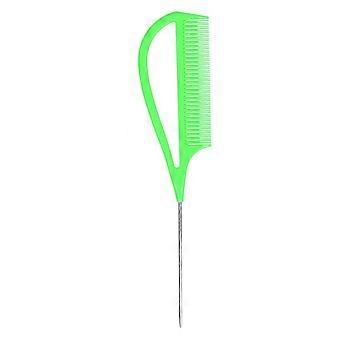 Hair Highlighting Tail Comb AntiStatic Hair Styling Comb for Barber Salon Home(Green ) 26s