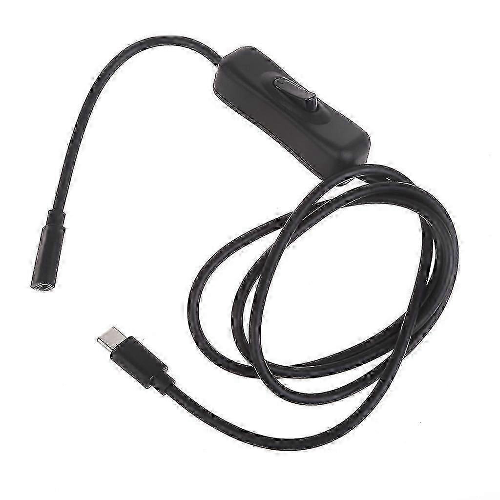 USB C to USB C Cable Type C Male to Type C Female with Switches Charging Sync Data Cable Adapter Cord for Phone