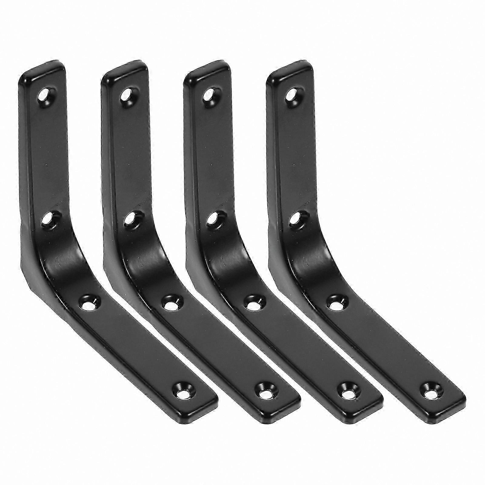 4-Pack Heavy Duty Wall Shelf Brackets Rack Supports for Mounting Storage Solutions