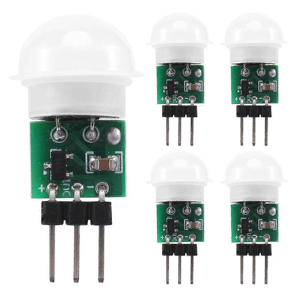 Am312 Pir-Sensor, 5er-Pack Pir-Bewegungssensor für den Außenbereich, Mini-pyroelektrischer Infrarot-Pir-Ir-Sensor für den Menschen
