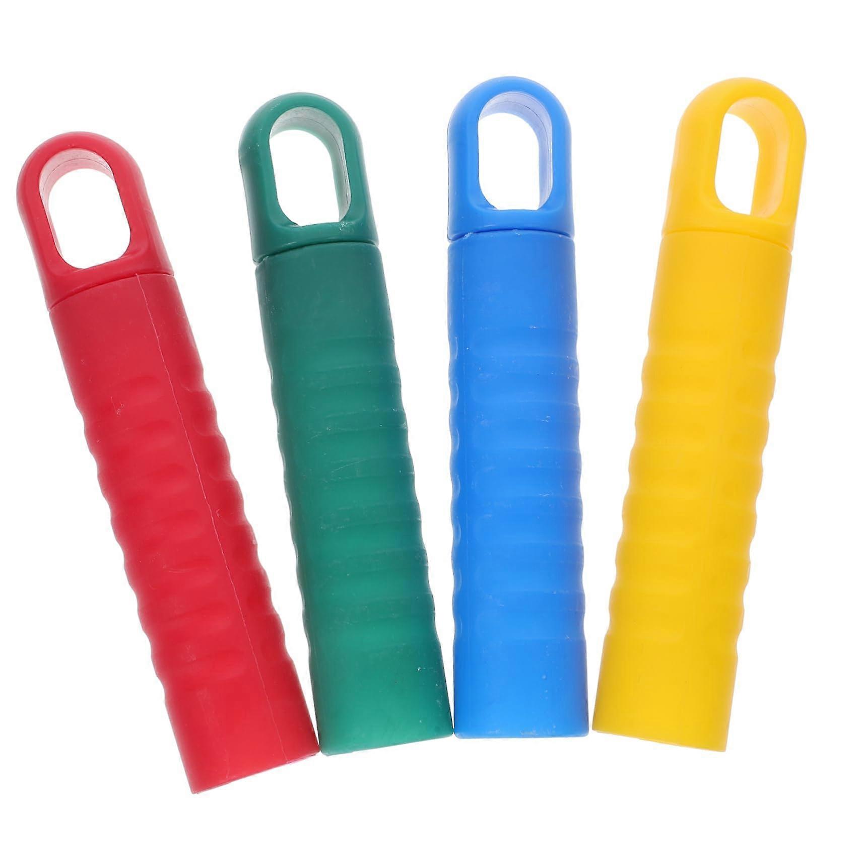 4 Pack Mop Handle End Cap Replacement Grip for Commercial Mop Stick Adapter Assorted Colors