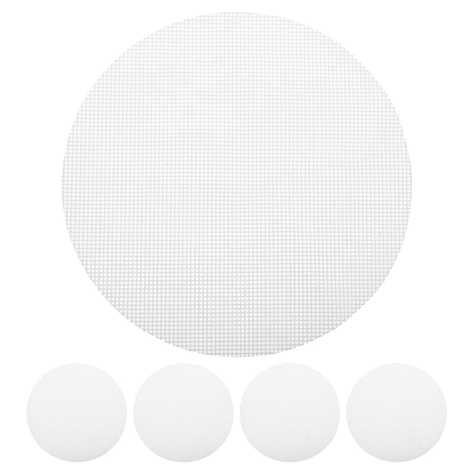 5 stk gjenbrukbart kjøkken silikon dampbåt mesh non-stick pad rund form dumplings matte dampede boller bakervarer bakverk dim sum mesh-diameter 20cm