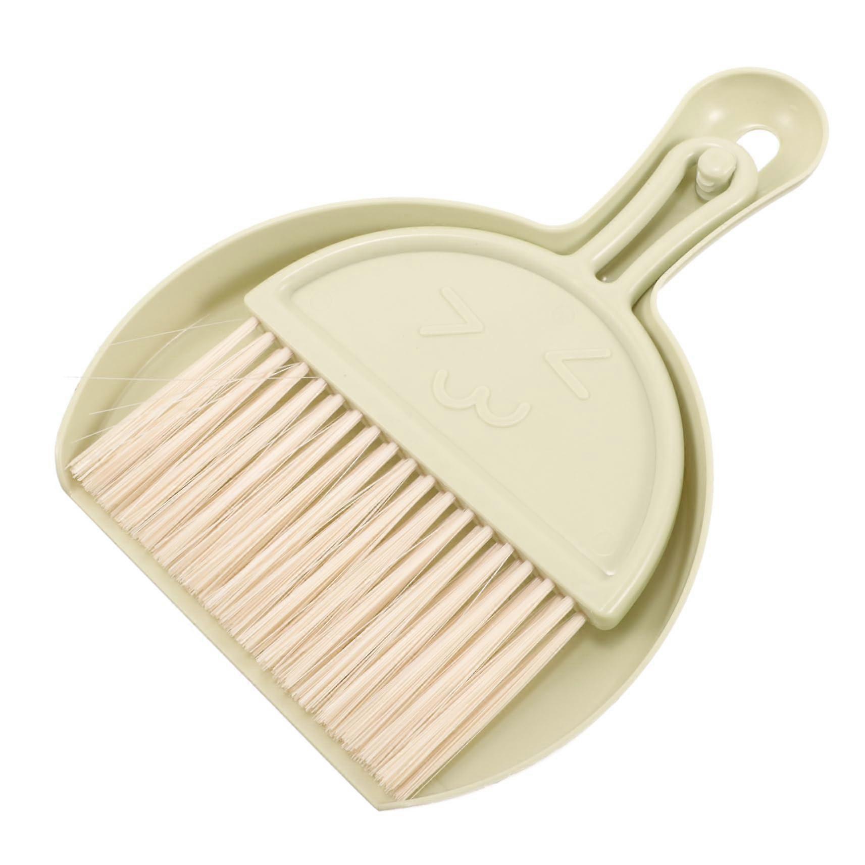 Handheld Mini Broom and Dustpan Set for Desk Keyboard Cleaning Compact Brush Tools