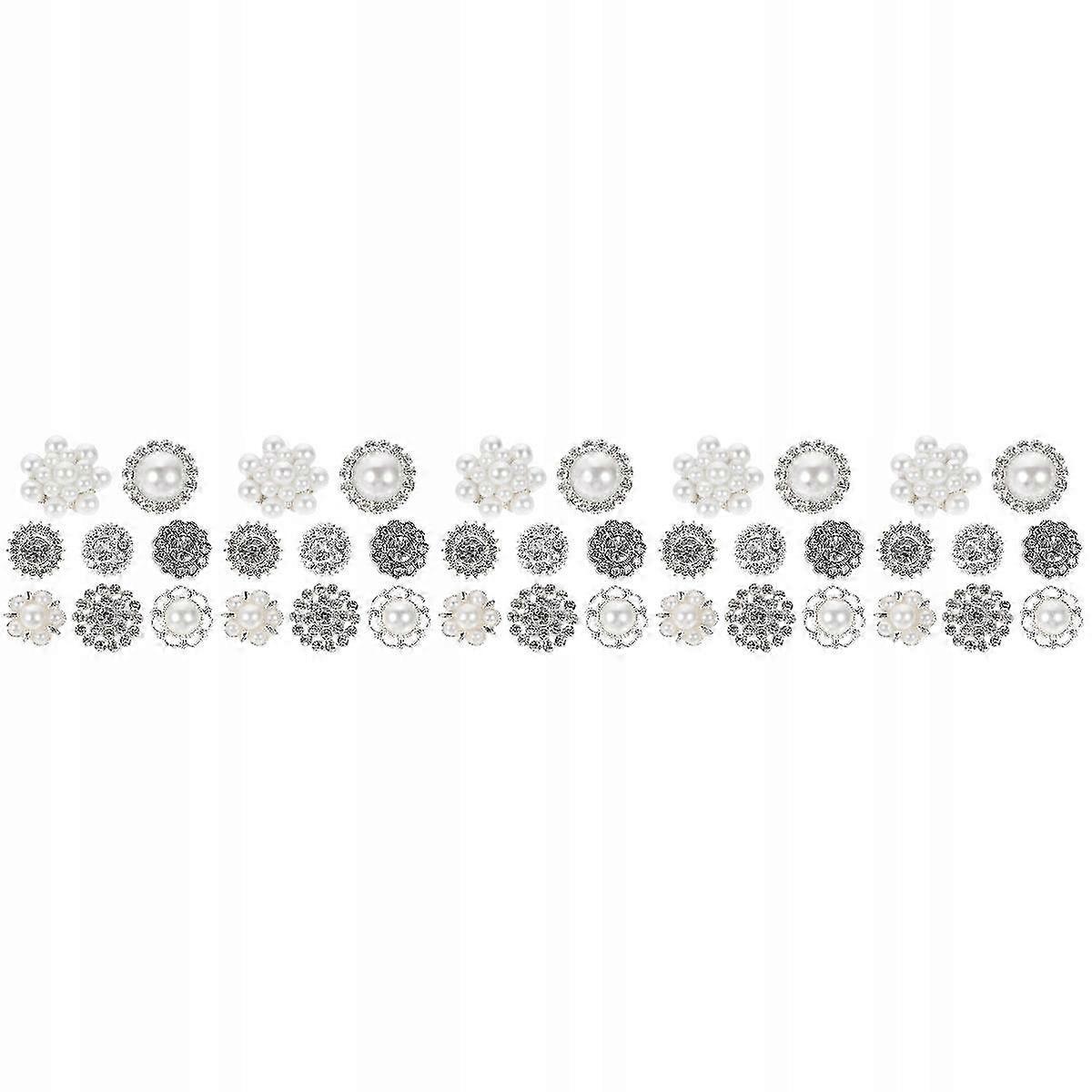 Decorative Pearl Buttons Gold Decor Buttons 5