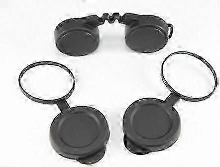 42mm Binocular Lens Caps with Rainguard, Protective Covers for Optics and Objectives