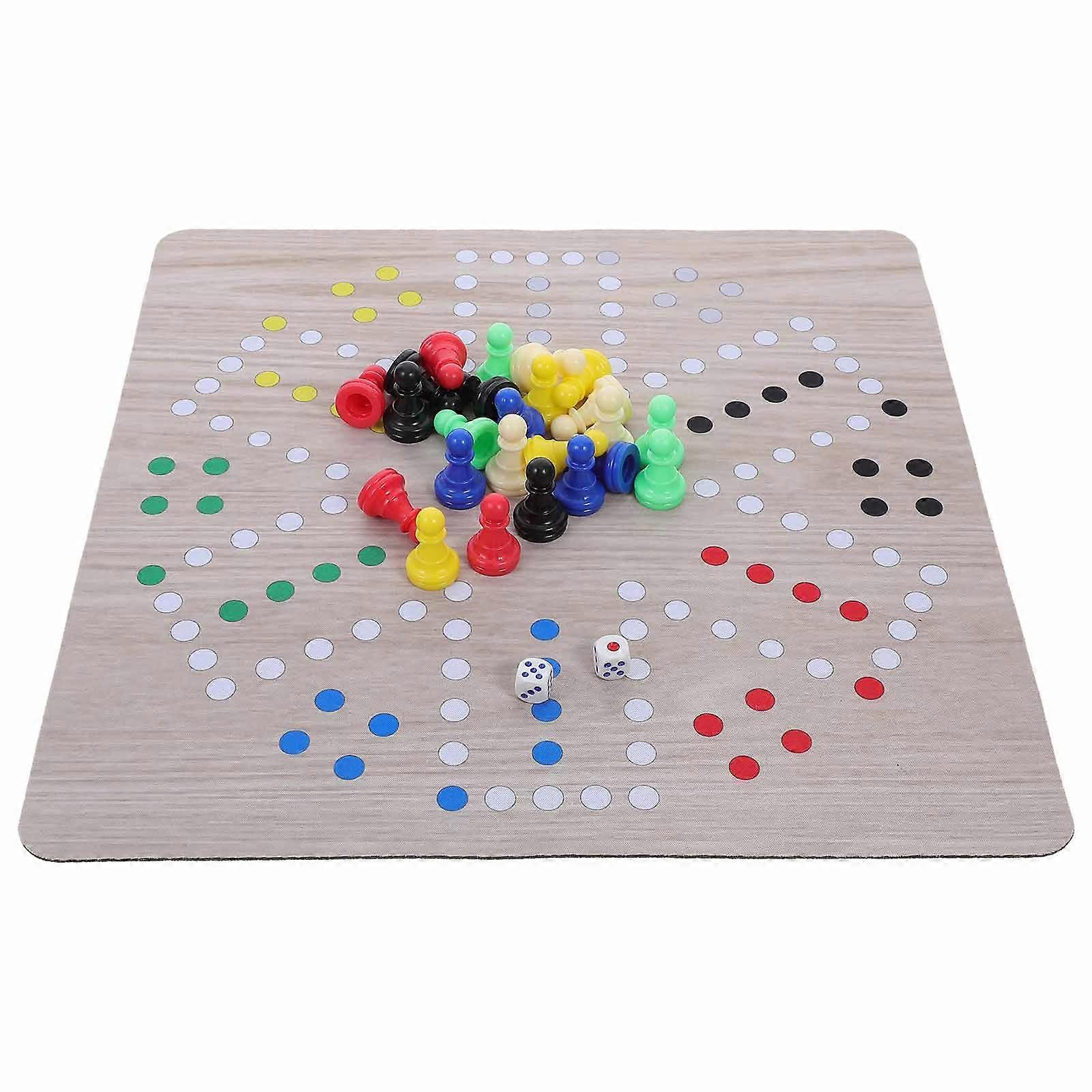 Flying Chess Board Game For Parties And Gatherings Assorted Color Tabletop Game 1 Set