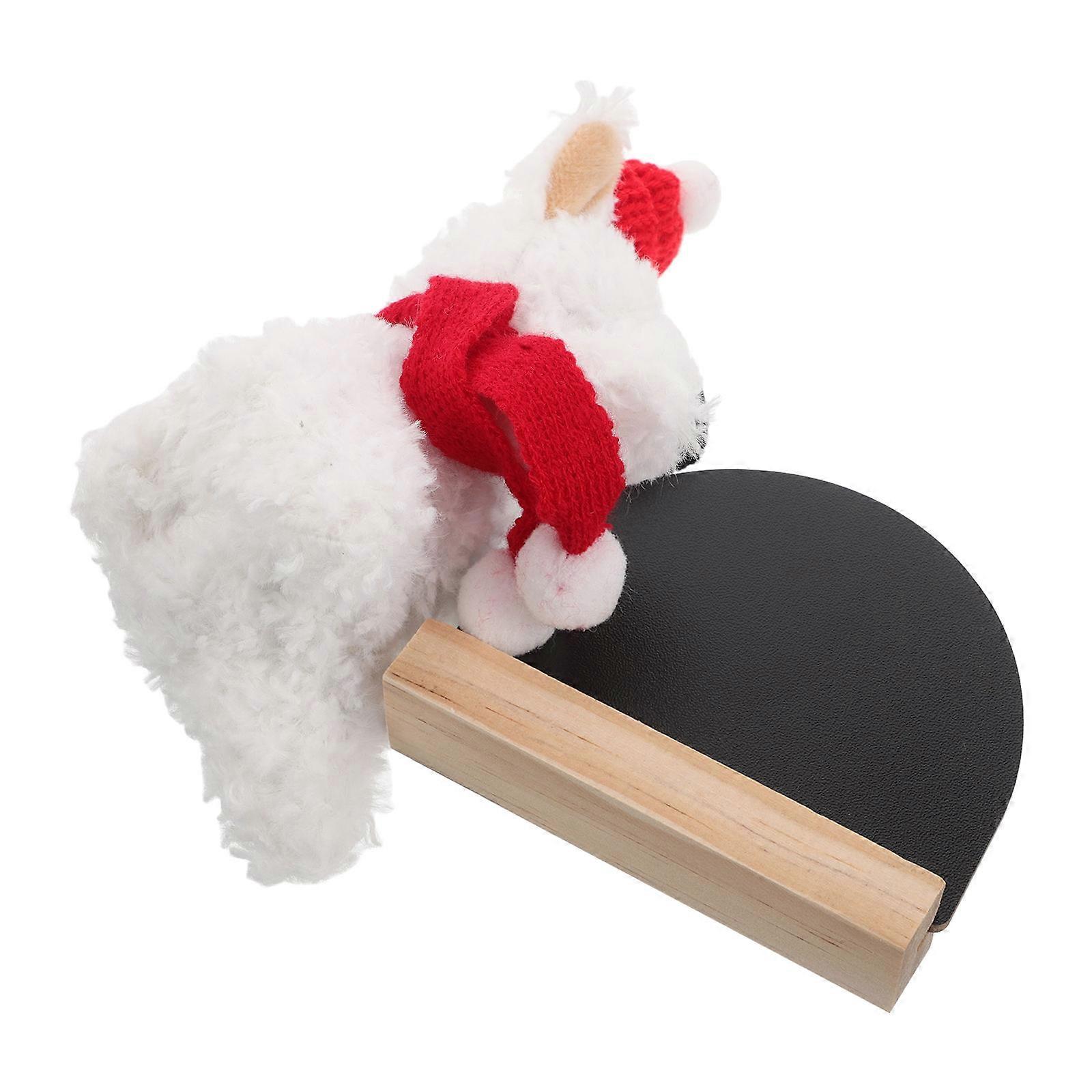 Car Dashboard Blackboard Temporary Parking Plate for 1Set with Plush Dog