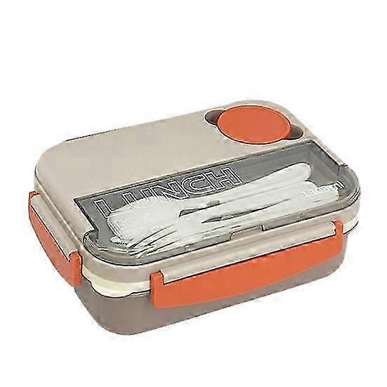 1300ML Bento Lunch Box 4-Compartment Leakproof Lunch Container with Spice Box Utensils Food Grade Meal Prep Food Storage Container