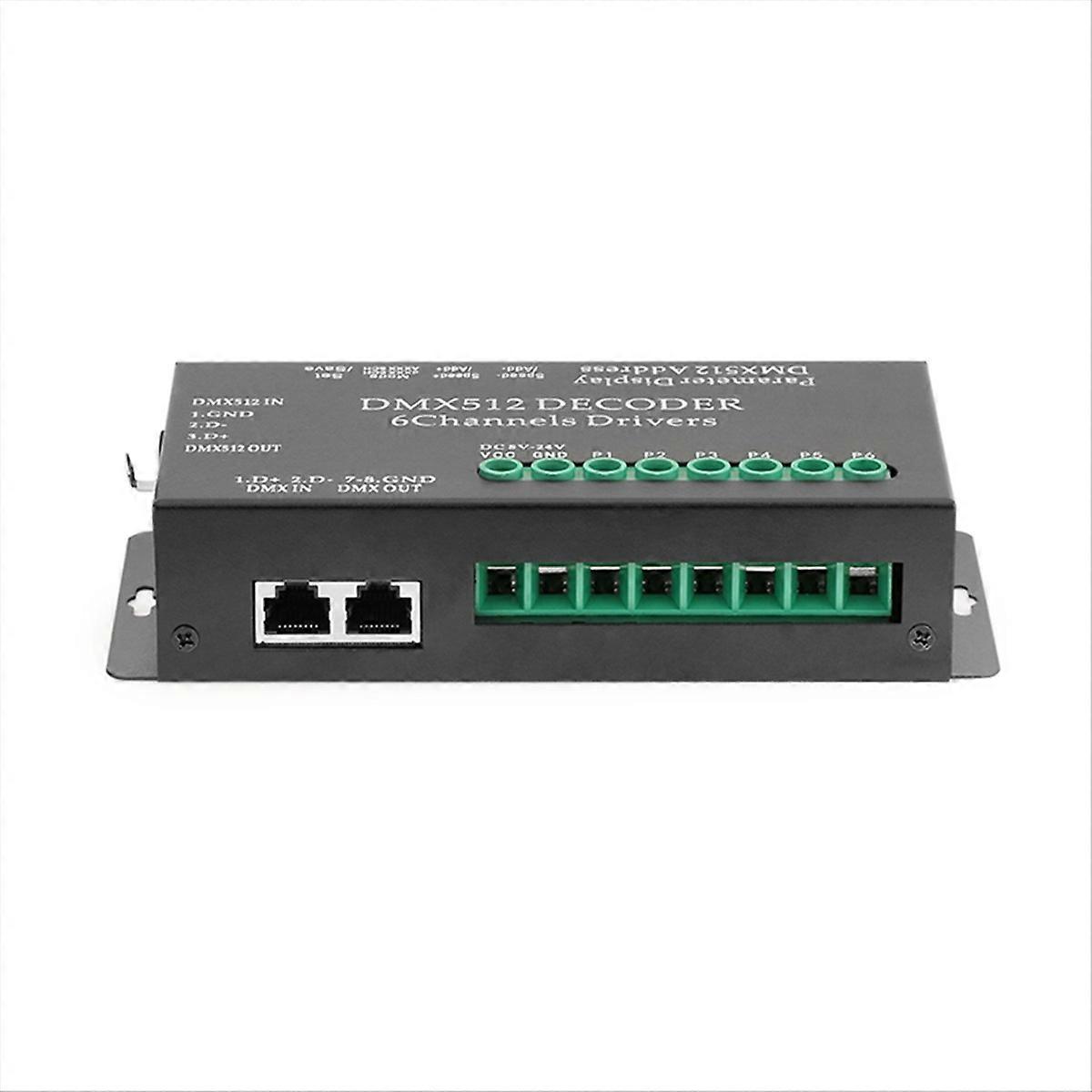 LED Lighting DMX512 Decoder, Console Dimmer RGB 6-Way,