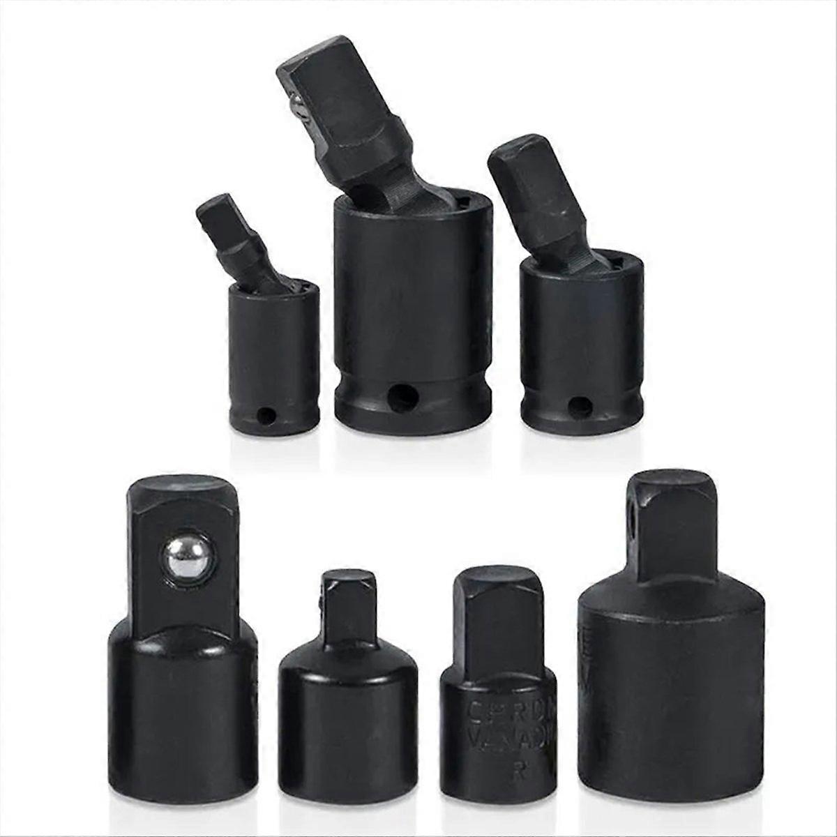 7PCS for Impact Driver Wrench Joint Swivel Socket Adapter