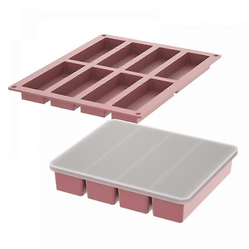 (Lotus Root Pink)Silicone Ice Cubes Tray Multifunctional Silicone Molds Rectangular Shape Ice Cubes Maker Ice Cubes Tray Ice Cubes Moulds Lo