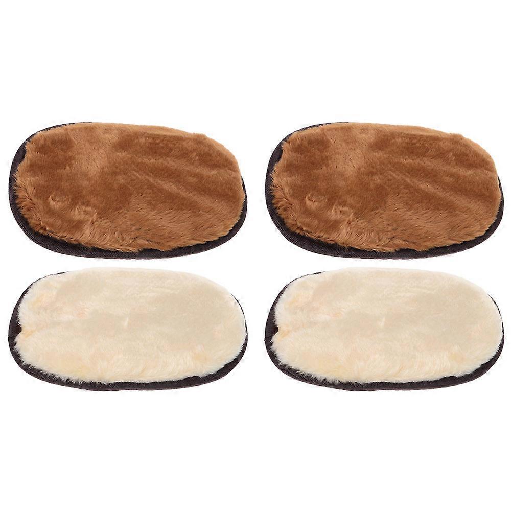 Assorted Color Shoe Polishing Gloves for Cleaning with 4Pcs Handheld Set