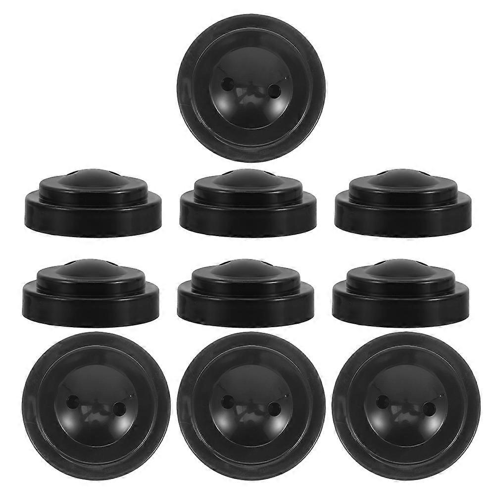 10Pcs Flagpole Base Stand for Indoor Flags Plastic Black Holder