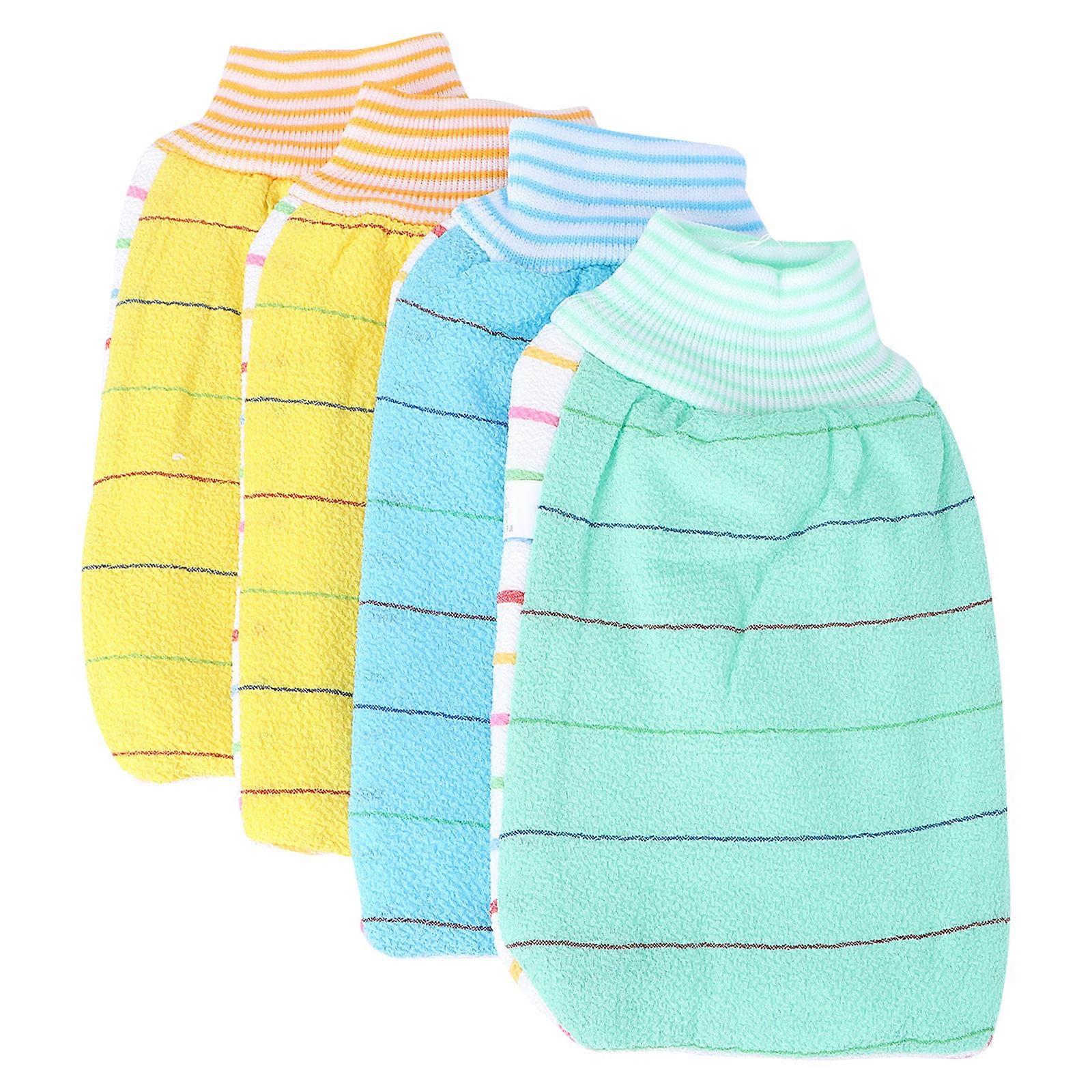 Bath Scrubber Gloves for Shower Use 1Pack with Assorted Color Design